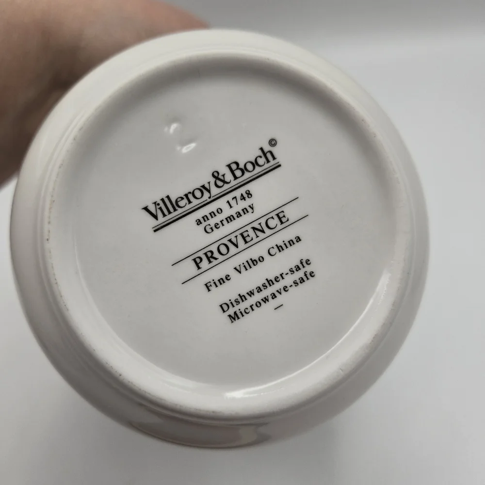 Vintage Villeroy & Boch Provence Set Of 2 Storage Jars w/ Lid Canisters Germany